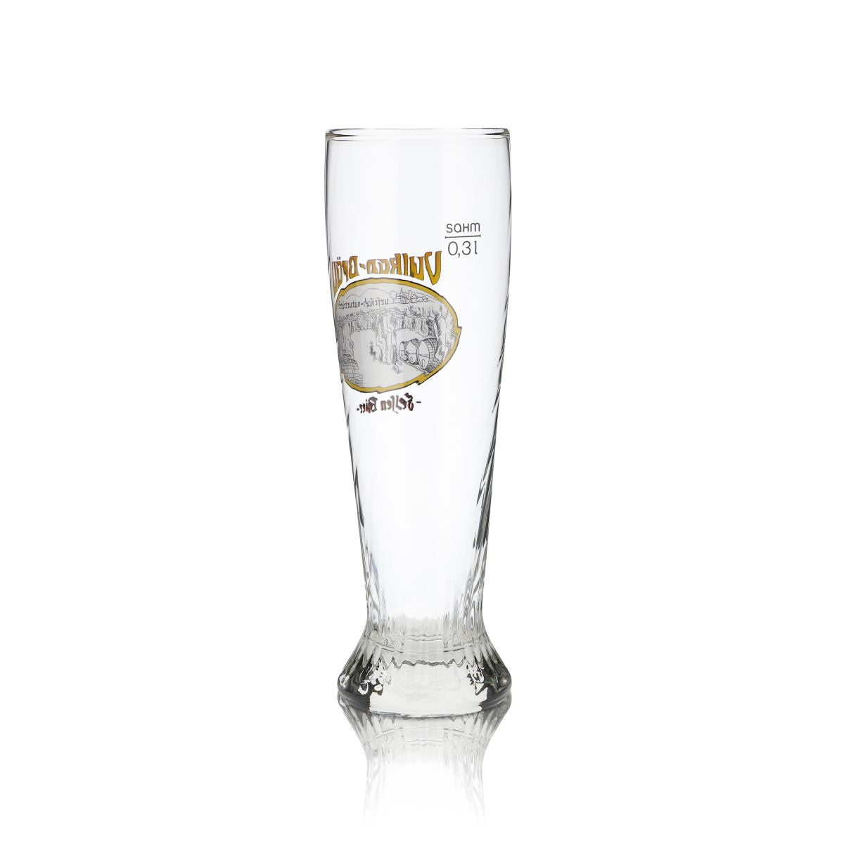6x Vulkanbräu Glas 0,3l Weißbierglas Hefeweizen Gläser Set Brauerei Eifel – Ansicht 3