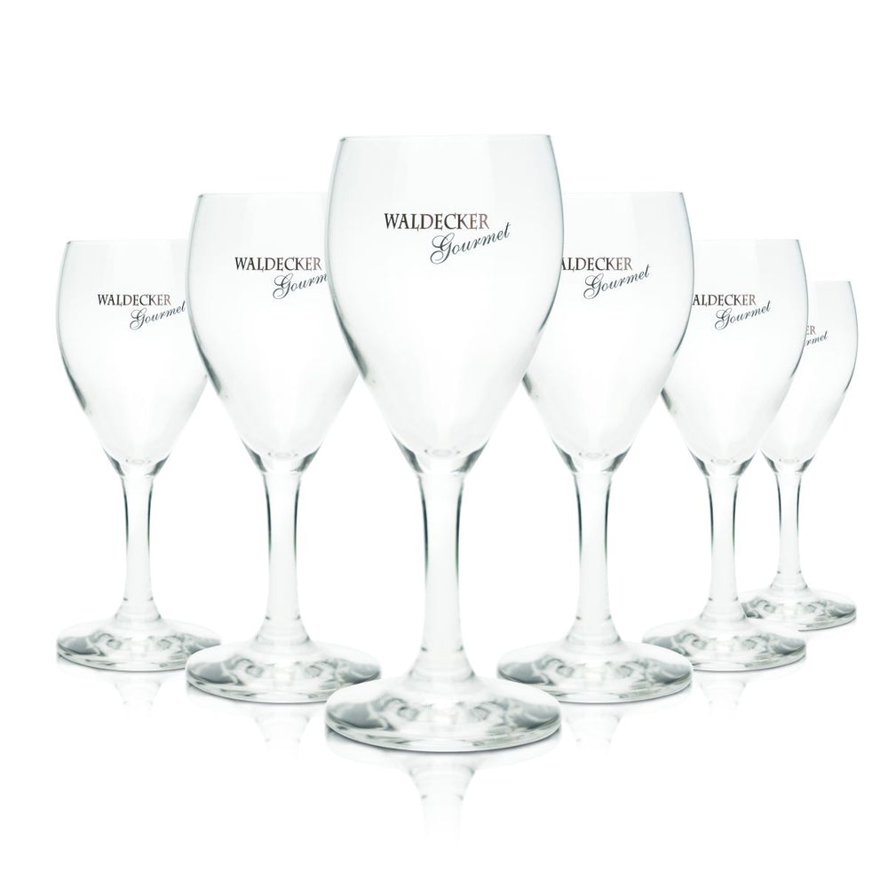 6x Waldecker Wasserglas 0,17l Gourmet Mineralwasser Sprudel Kelchgläser
