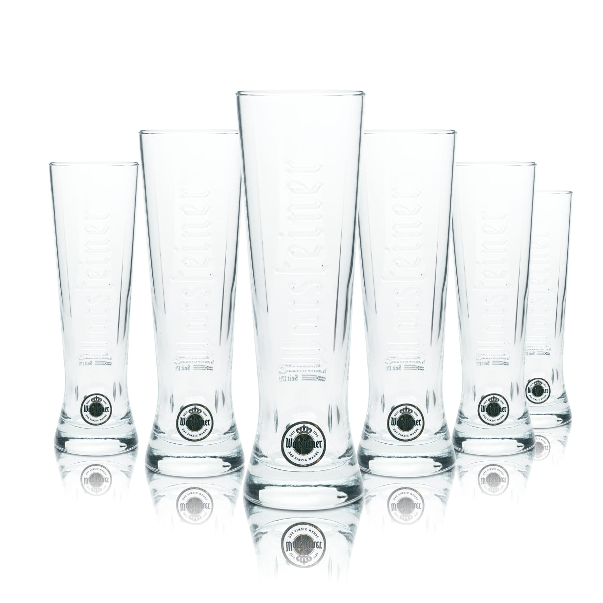 6x Warsteiner Bier Glas 0,25l Pokal Becher Tulpe Gläser Gastro Bar Kneipe Pils – Ansicht 2