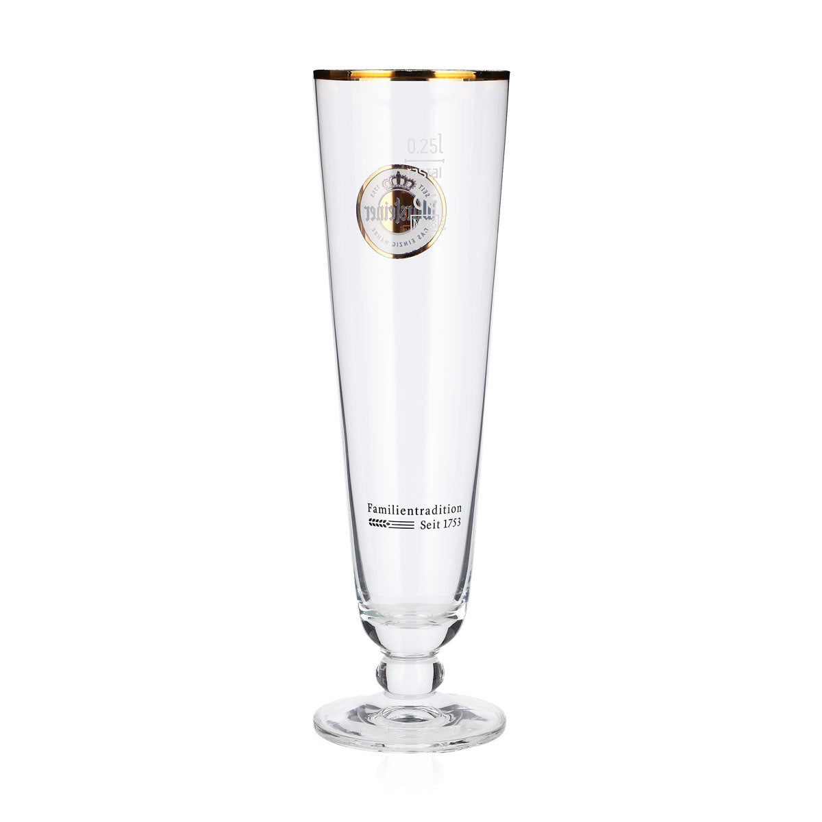 6x Warsteiner Bier Glas 0,25l Tulpe Exklusiv Pokal Gläser Brauerei Goldrand Beer – Ansicht 4