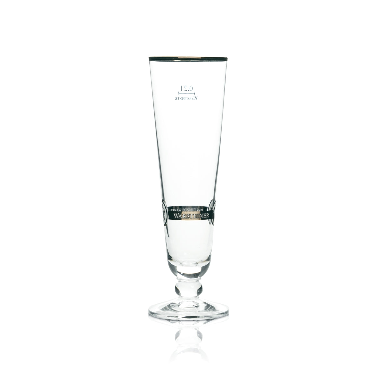 6x Warsteiner Bier Glas 0,2l Pokal Goldrand Pils Gläser Tulpe Stange Beer Brew – Ansicht 3