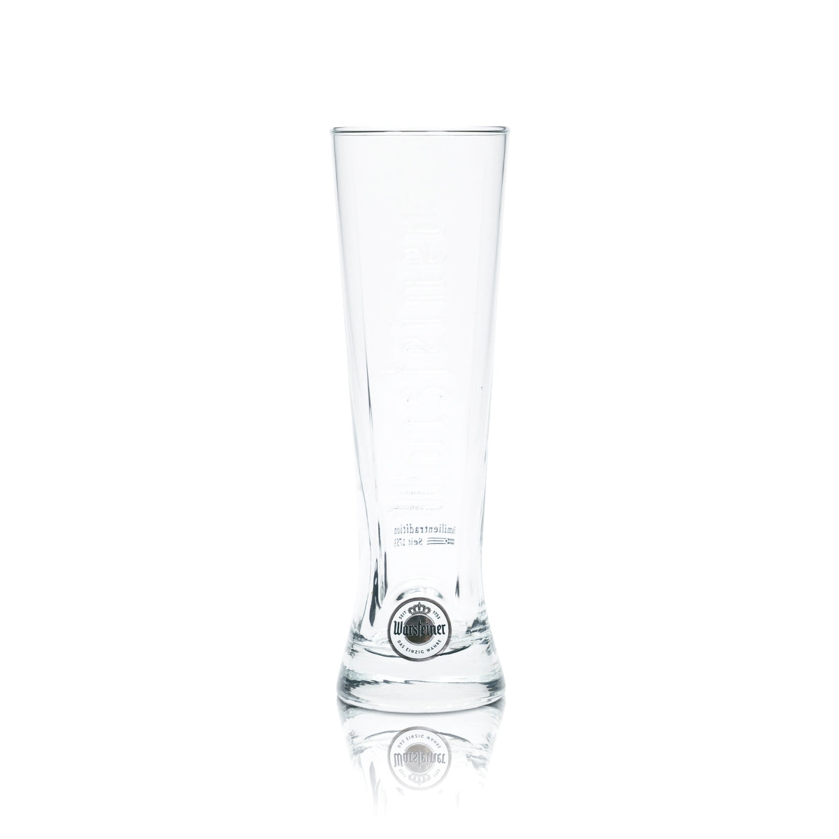 6x Warsteiner Bier Glas 0,2l Premium Cup Gläser Becher Relief Pokal Tulpe Stange – Ansicht 2