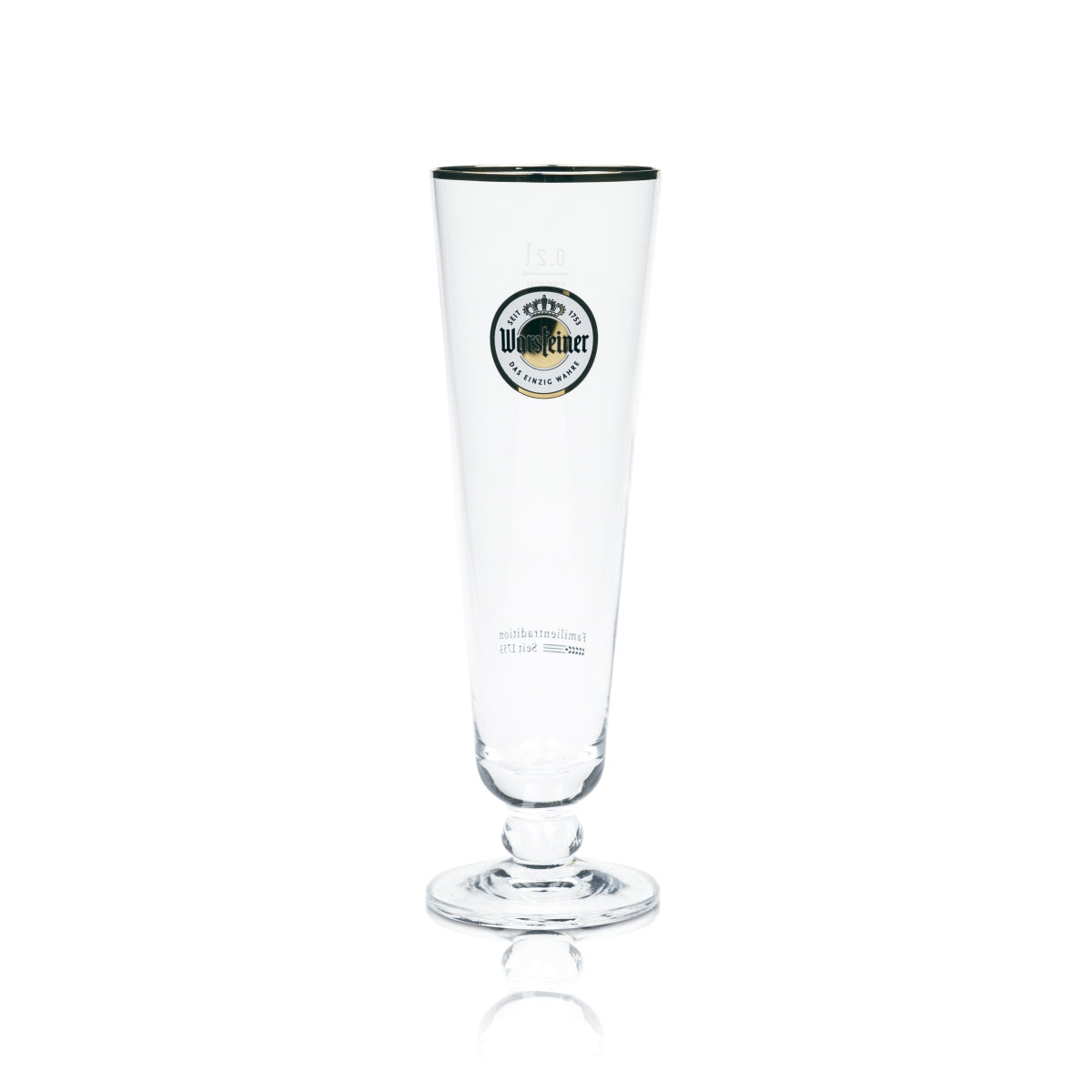6x Warsteiner Bier Glas 0,2l Tulpe Exklusiv Pokal Gläser Brauerei Goldrand Beer – Ansicht 2