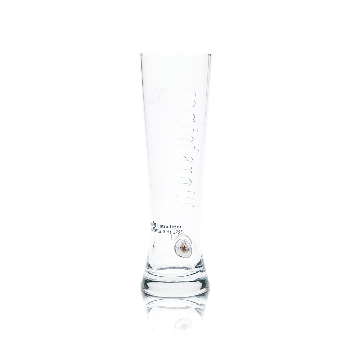 6x Warsteiner Bier Glas 0,3l Premium Cup Gläser Becher Relief Pokal Tulpe Stange – Ansicht 3