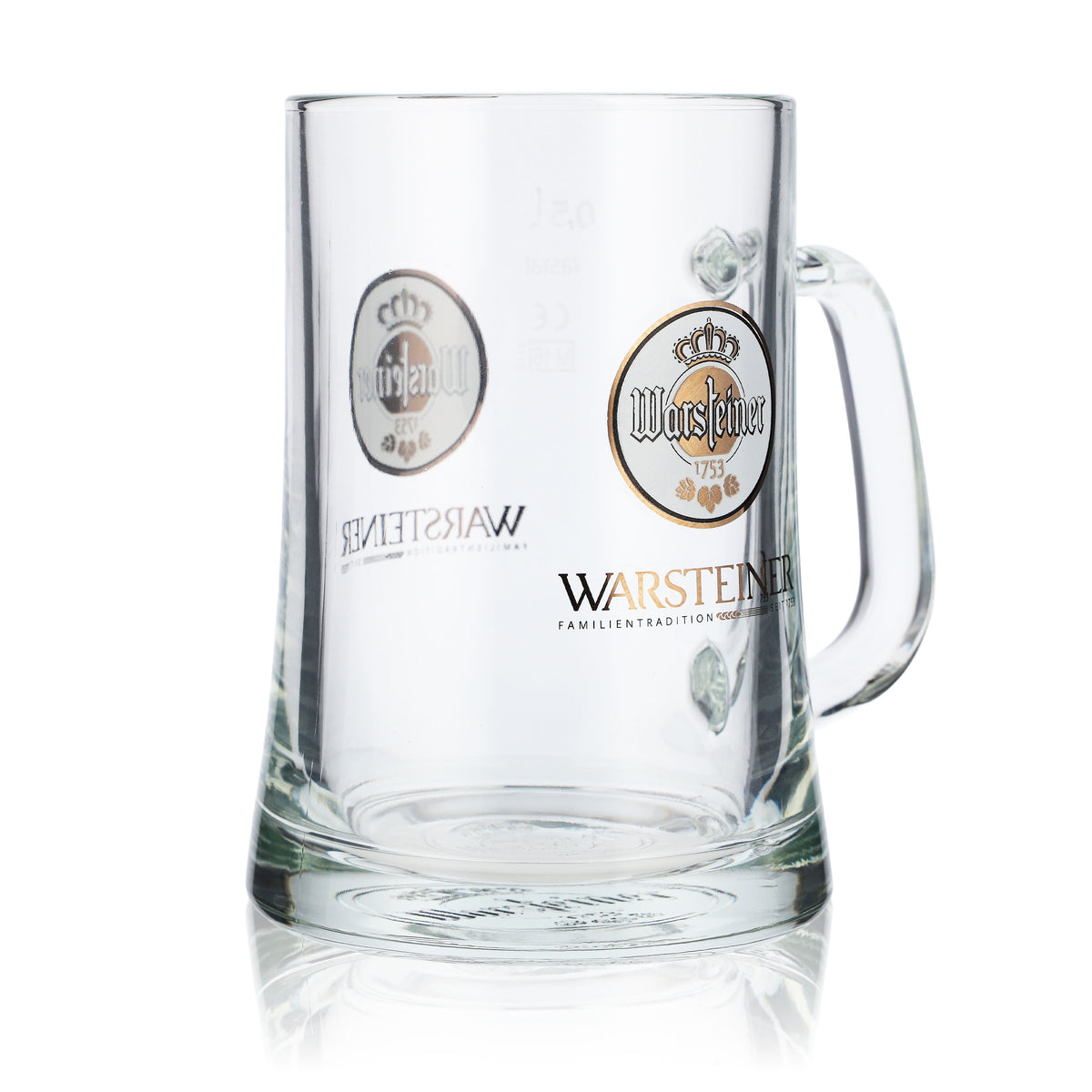 6x Warsteiner Bier Glas 0,5l Bierseidel Bierkrüge Bierhumpen – Ansicht 3