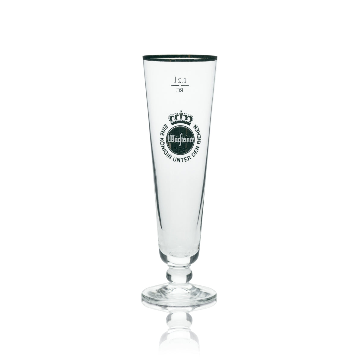 6x Warsteiner Bier Glas Exklusiv Tulpe mit Goldrand 200ml – Ansicht 2