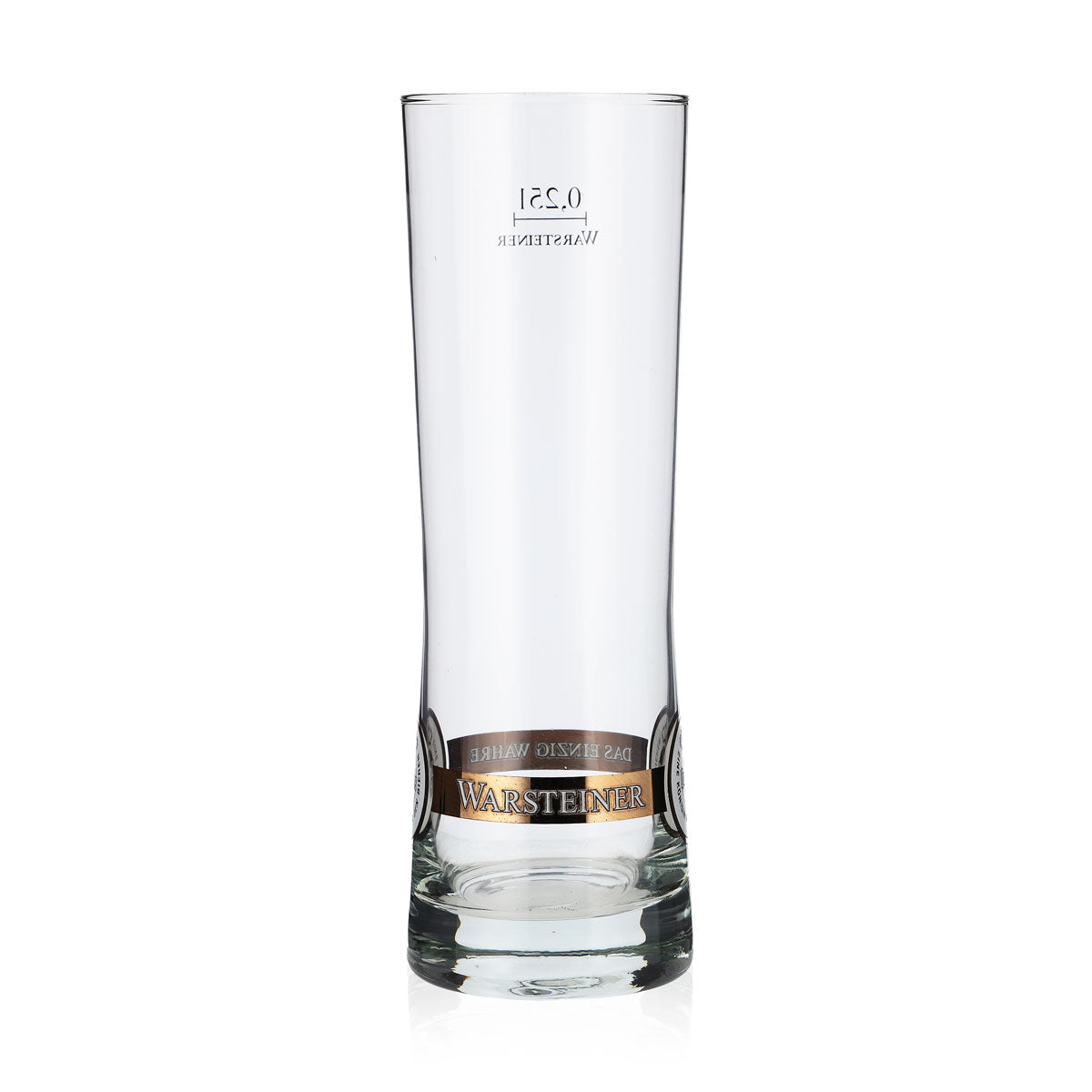 6x Warsteiner Bier Glas Gläser 0,25l Becher Logo unten Rastal Fresh – Ansicht 5