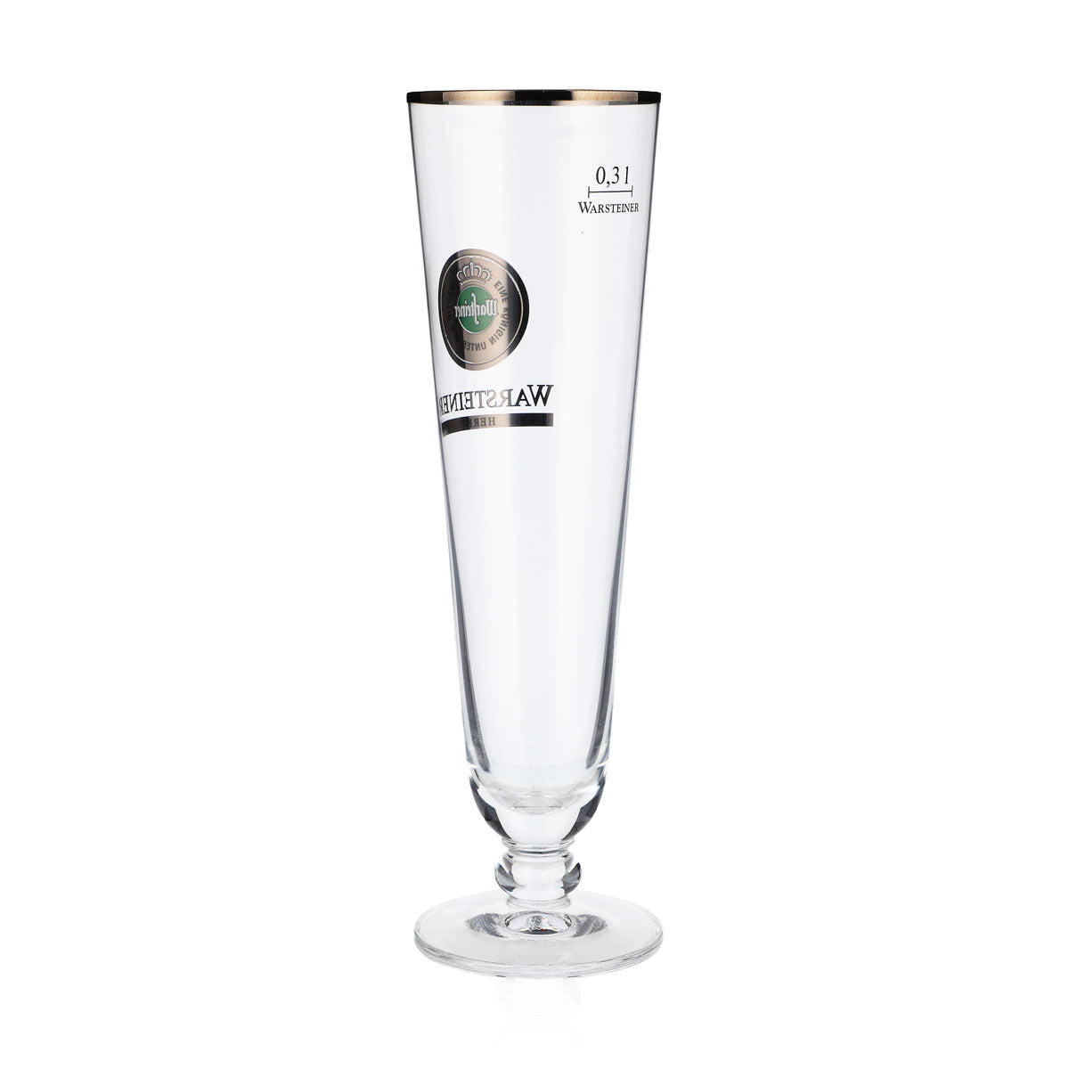 6x Warsteiner Bier Glas Gläser 0,3l Biergläser Pokal "Herb" Silberrand – Ansicht 4