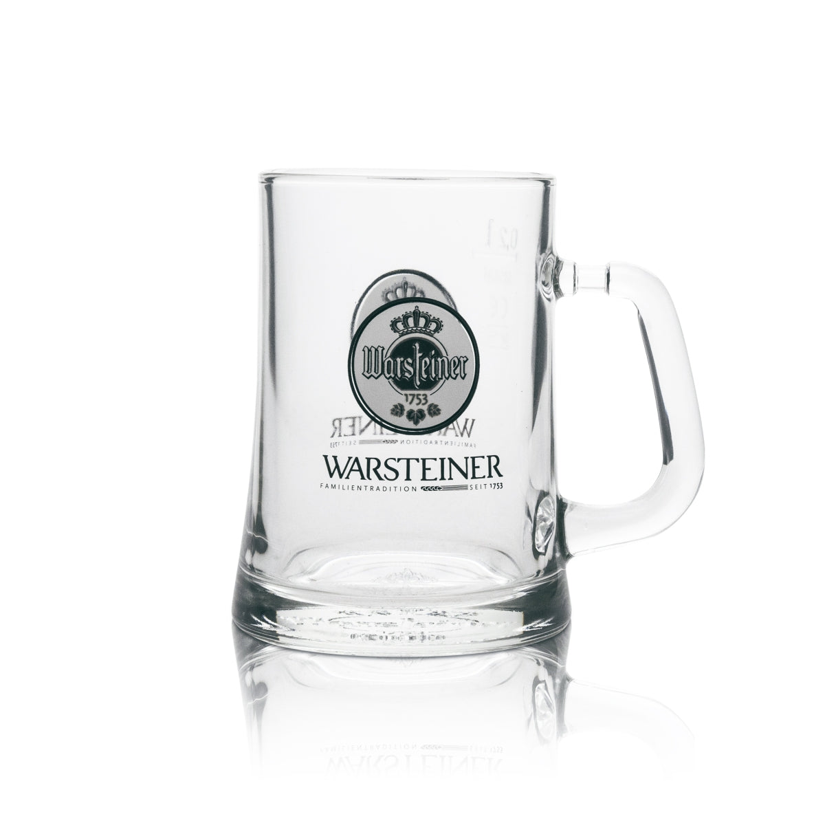 6x Warsteiner Bier Glas Krug 0,2l Rastal – Ansicht 2