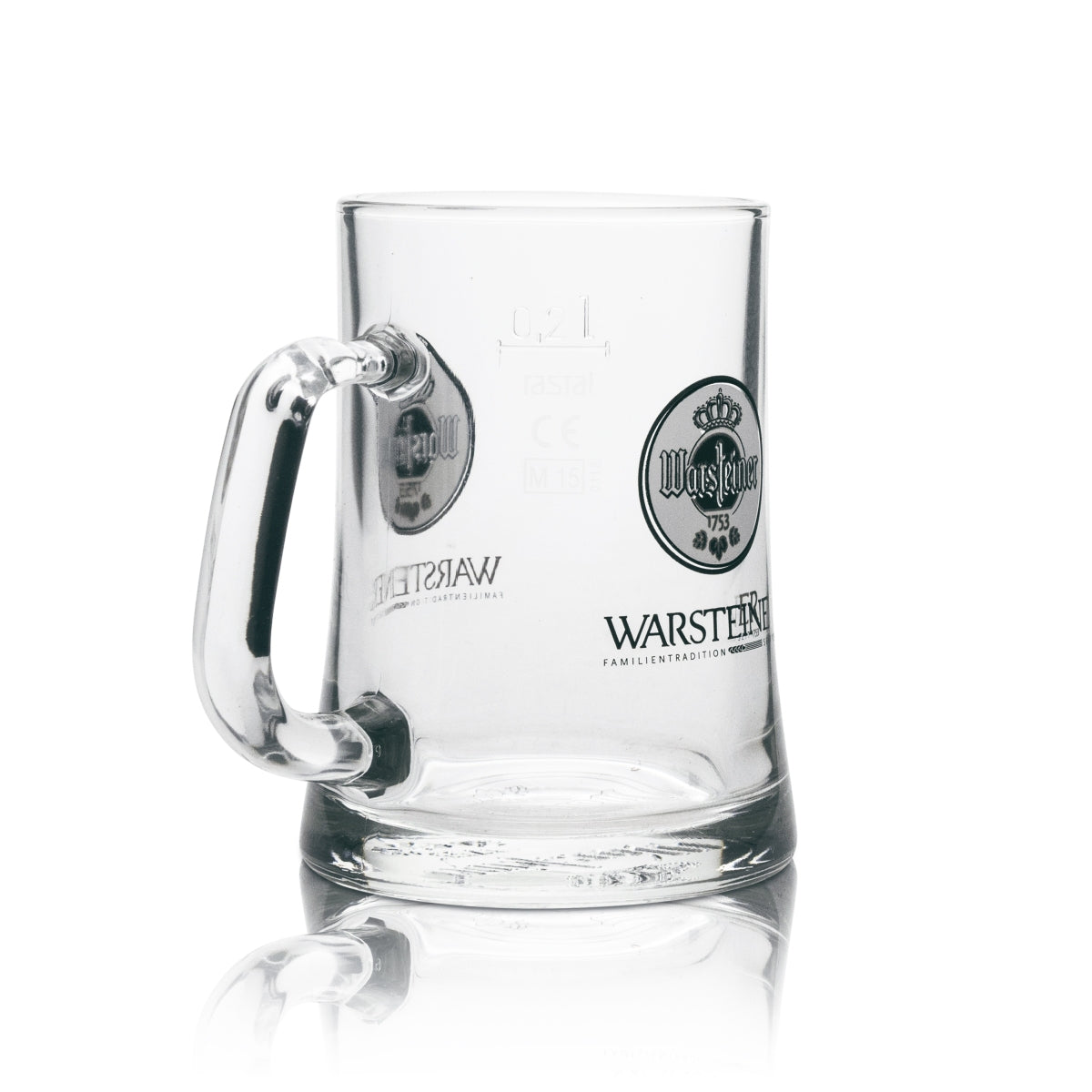 6x Warsteiner Bier Glas Krug 0,2l Rastal – Ansicht 4