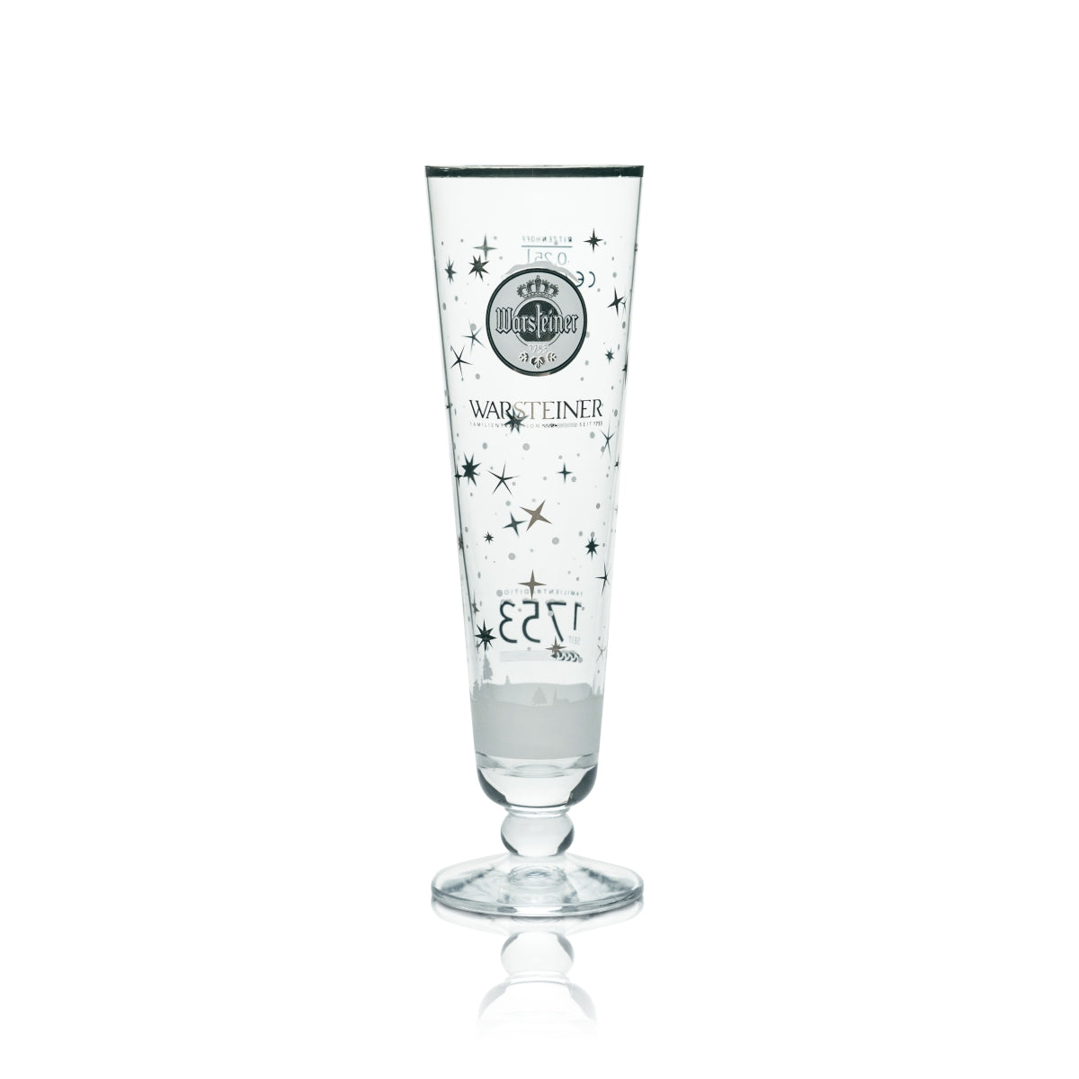 6x Warsteiner Glas 0,25l Tulpe Pokal Gläser Winter Sonder Sammler Edition 1753 – Ansicht 2
