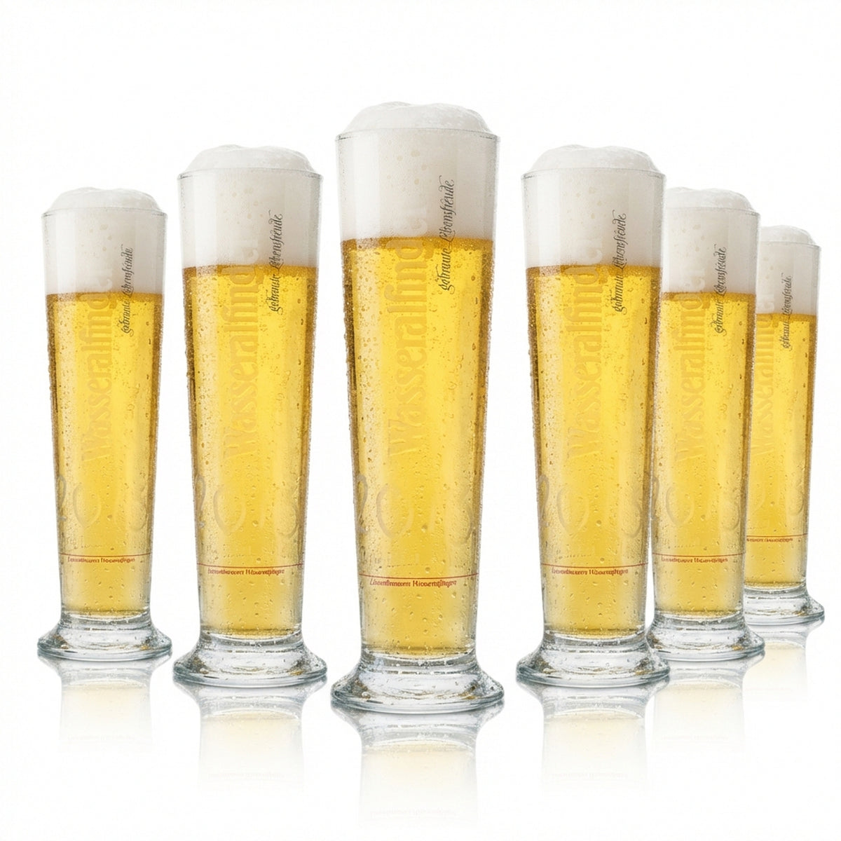 6x Wasseralfinger Bier Glas Tulpe 300ml rastal