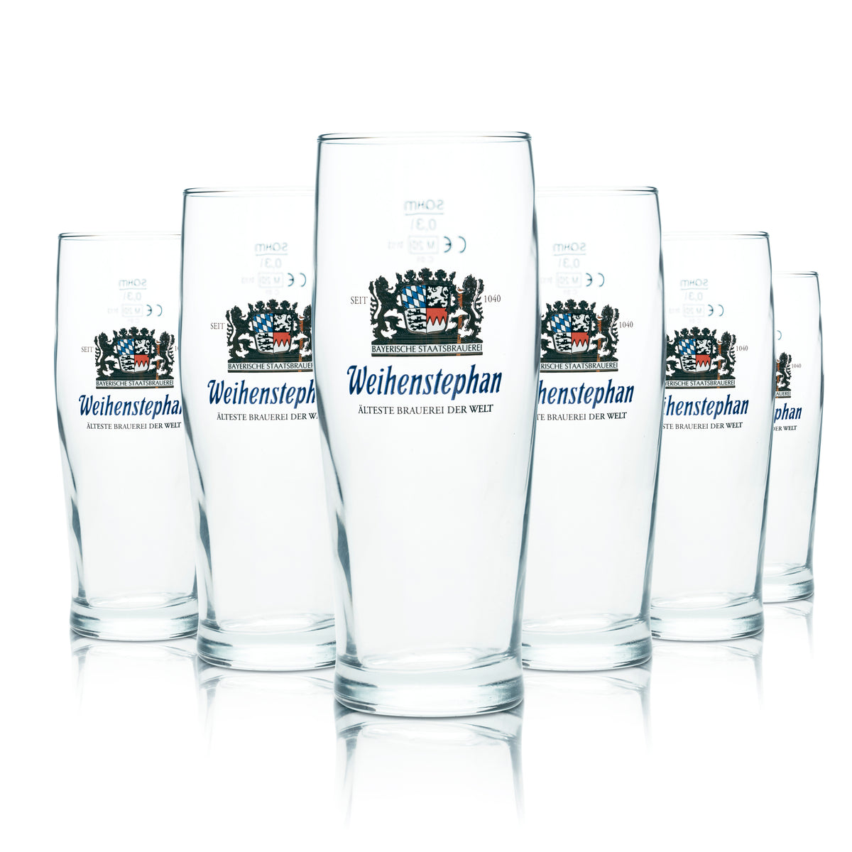 6x Weihenstephan Bier Glas 0,3l Becher Pokal Gläser Gastro Bar Kneipe Willi Beer – Ansicht 4