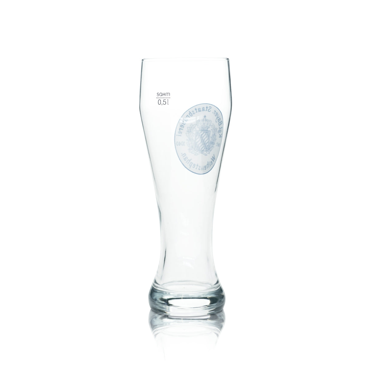 6x Weihenstephan Bier Glas Biergläser 0,5l Weißbierglas Blau/Weißer Sahm – Ansicht 3