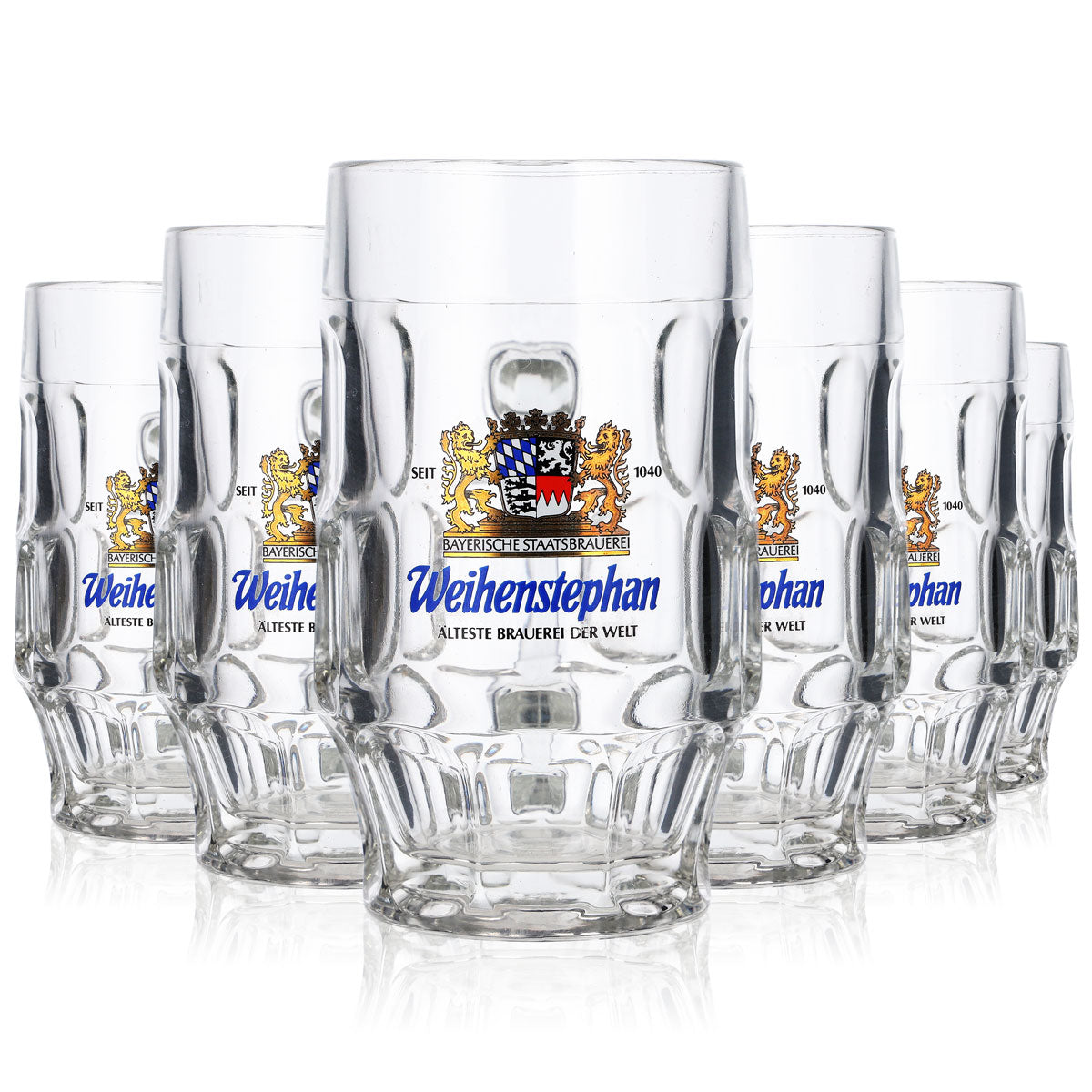 6x Weihenstephan Bierglas Glas Seidel Gläser Bierkrug 0,3l Krug Rastal – Ansicht 7