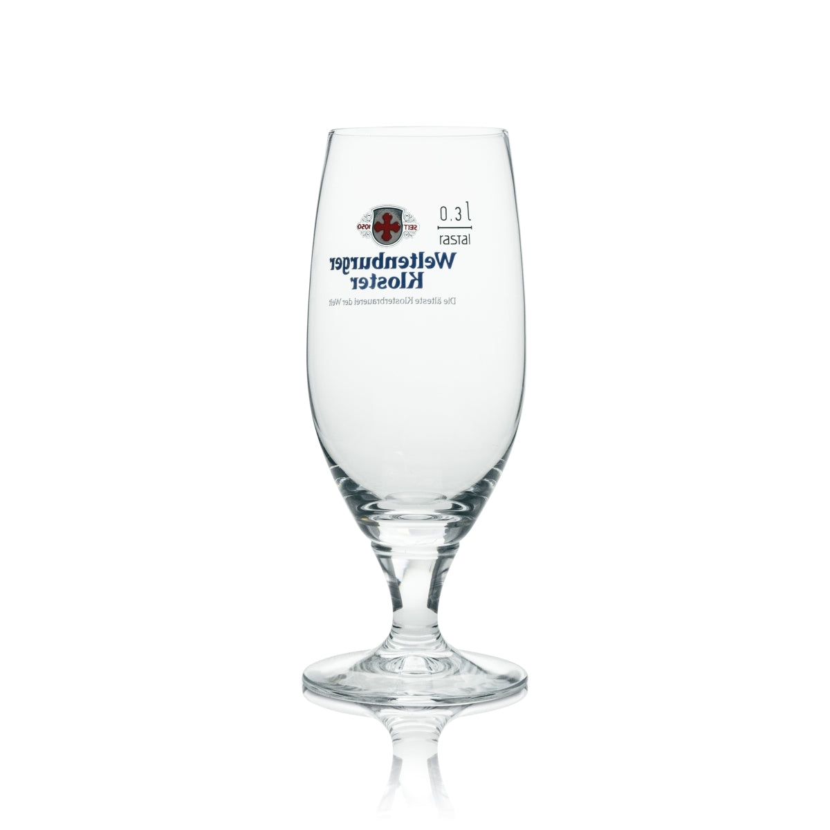 6x Weltenburger Kloster Bier Glas Pokal 0,3l Logo Rot Rastal – Ansicht 3