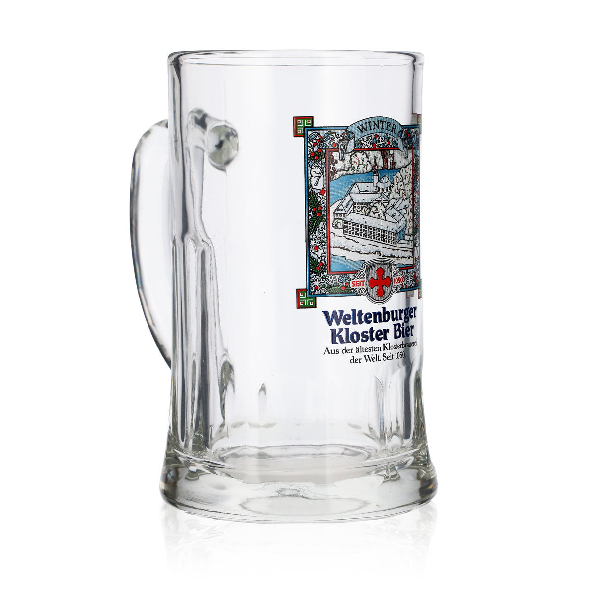 6x Weltenburger Kloster Bierglas Seidel Gläser 0,4l Krug "Winter" Sahm Salzburg – Ansicht 3
