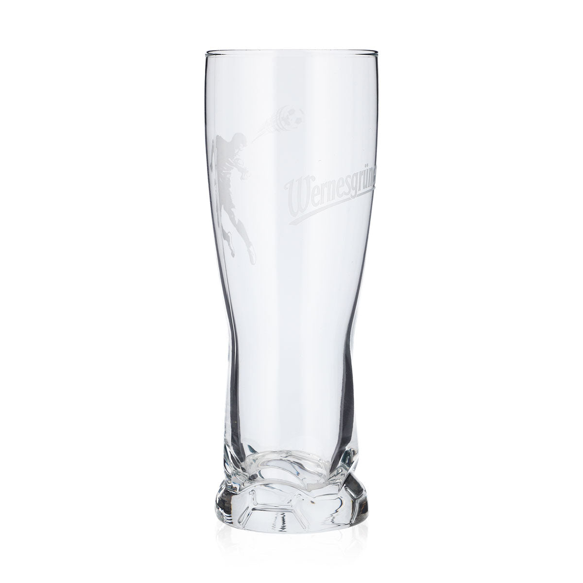 Wernesgrüner Bier Glas 0,37l Becher Fußballglas Bierglas Relief (6er Set) – Ansicht 3
