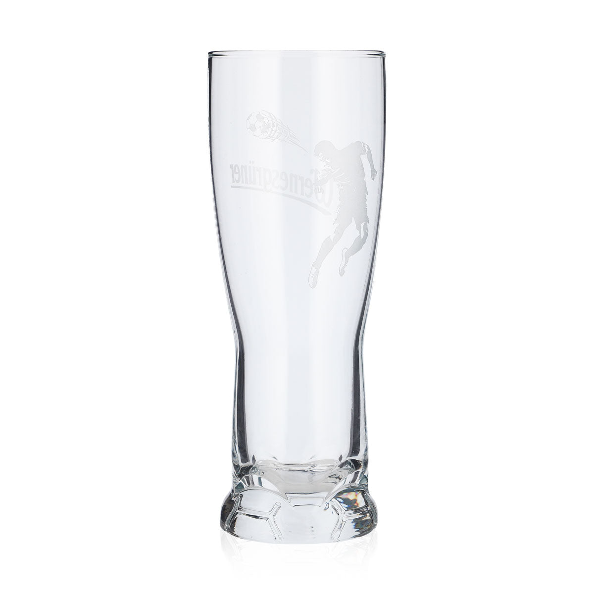 Wernesgrüner Bier Glas 0,37l Becher Fußballglas Bierglas Relief (6er Set) – Ansicht 4