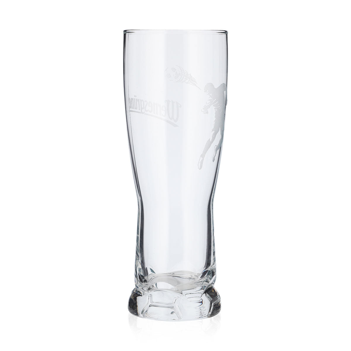 Wernesgrüner Bier Glas 0,37l Becher Fußballglas Bierglas Relief (6er Set) – Ansicht 5