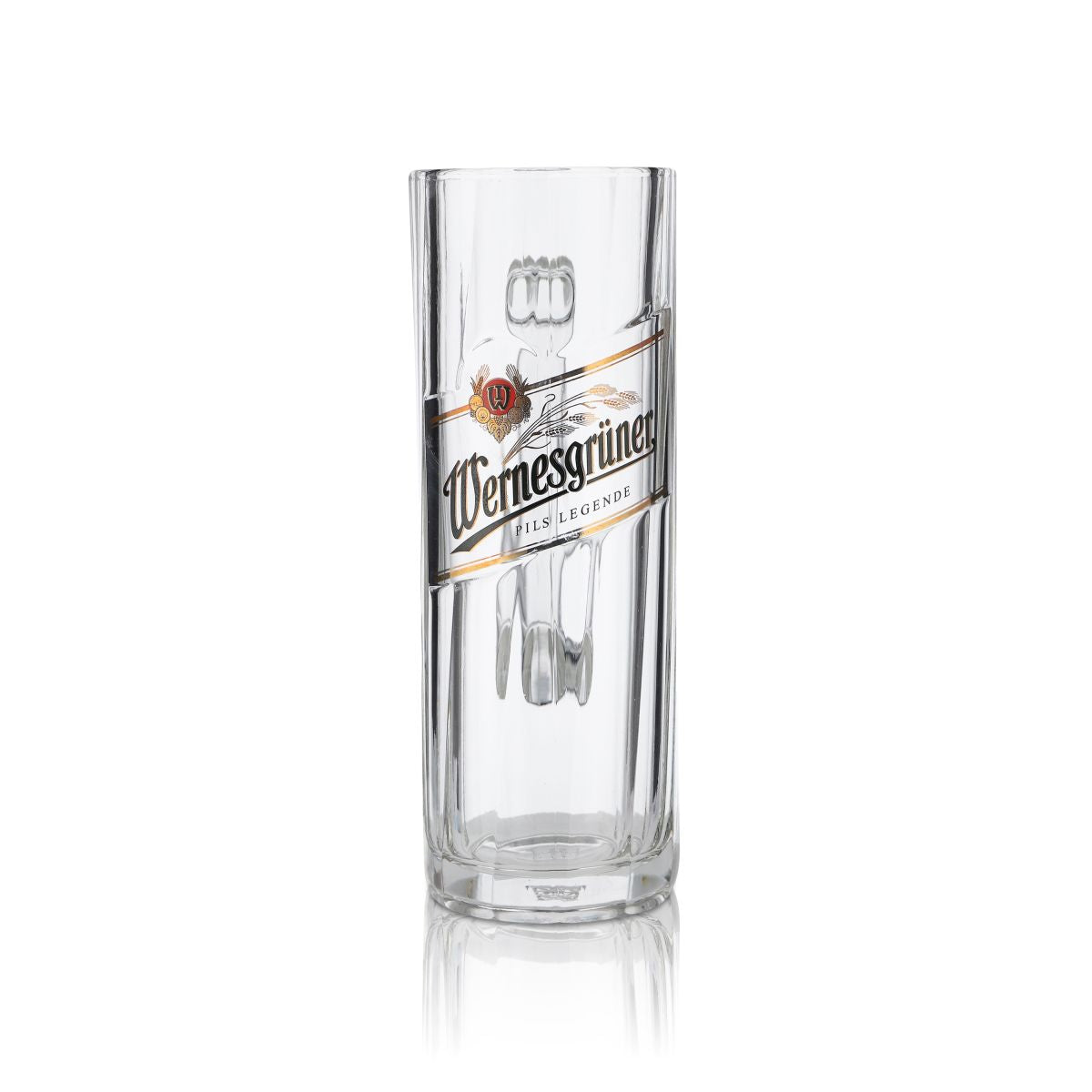 6x Wernesgrüner Glas 0,3l Bierkrug Humpen Seidel Gläser Set Brauerei Pilsener – Ansicht 2