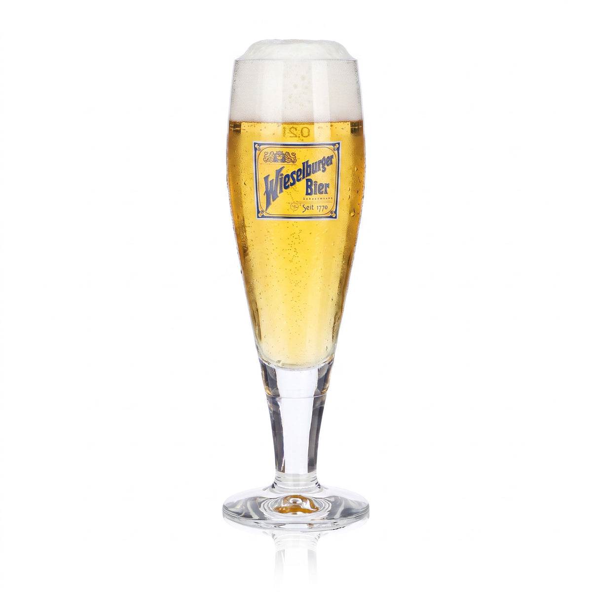 6x Wieselburger Bier Glas Pokalgläser Biergläser 0,2l Sahm Monza (6er Set) – Ansicht 2