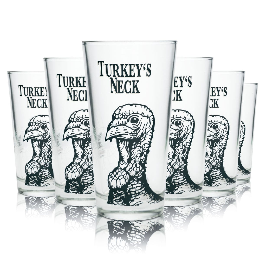 6x Wild Turkey Glas 0,37l Longdrinkgläser Bechergläser Kentucky Bourbon Whiskey