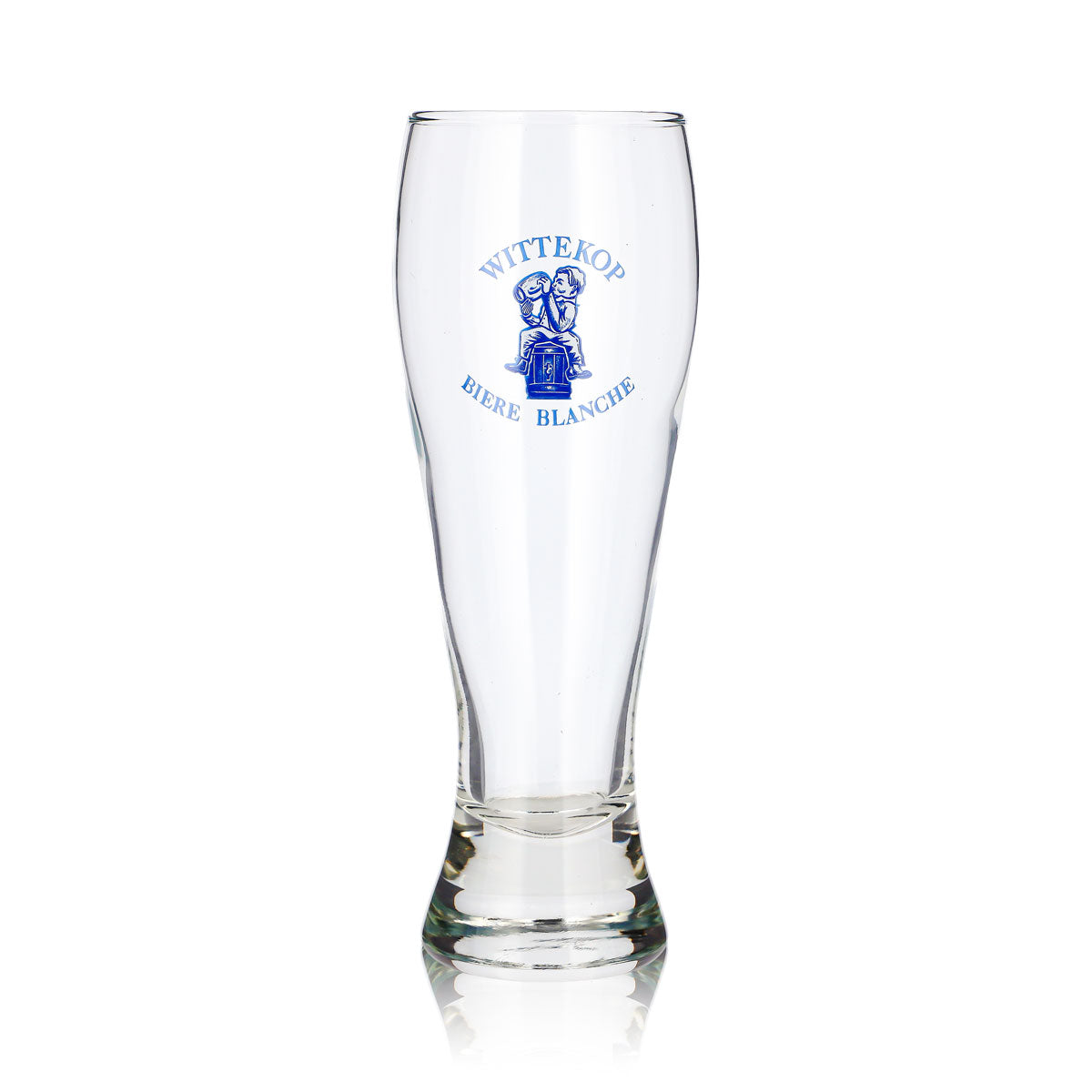 6x Wittekop Bier Glas 0,38l Pokal Biere Blanche Blaues Logo Blauer (6er Set) – Ansicht 3