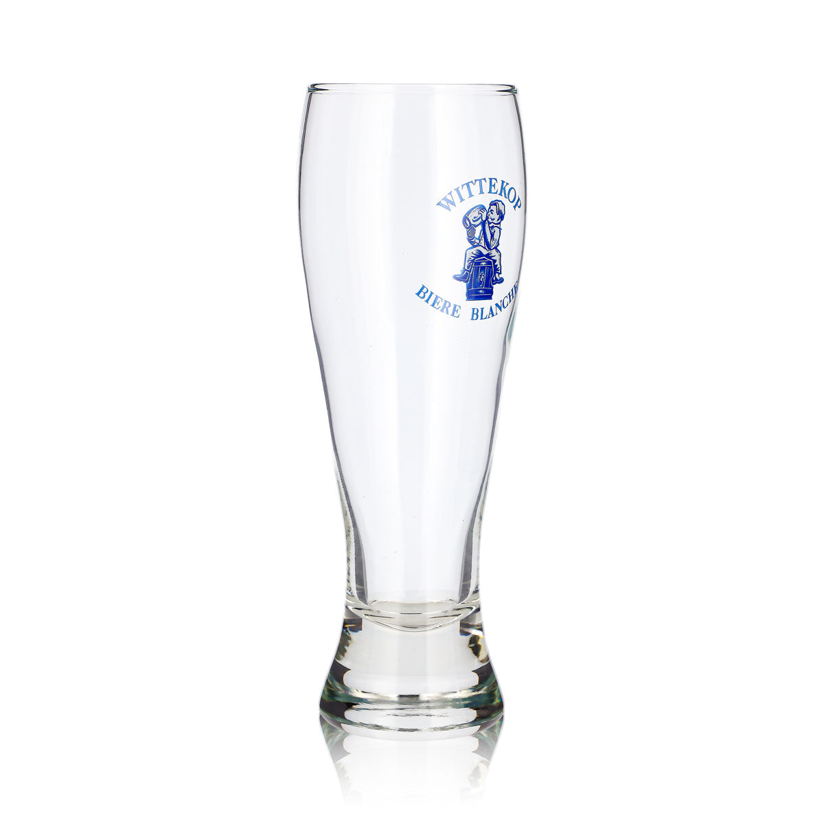 6x Wittekop Bier Glas 0,38l Pokal Biere Blanche Blaues Logo Blauer (6er Set) – Ansicht 4