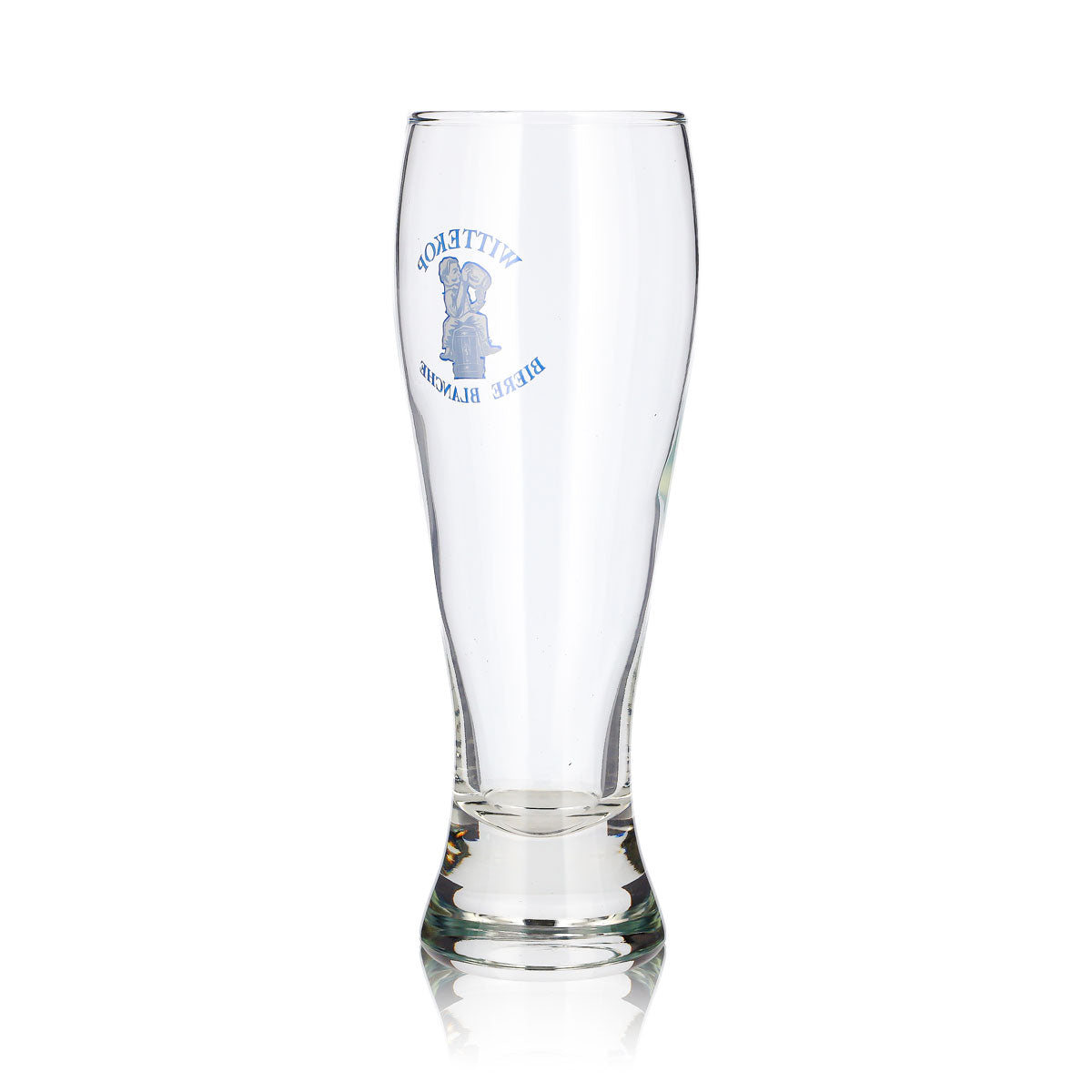 6x Wittekop Bier Glas 0,38l Pokal Biere Blanche Blaues Logo Blauer (6er Set) – Ansicht 5