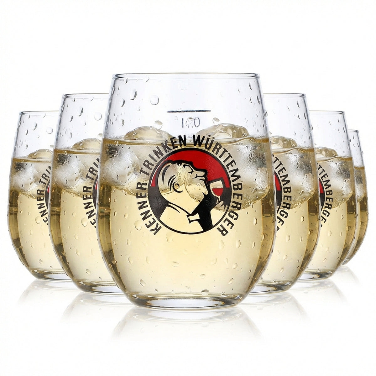 6x Württemberger Wein Glas Gläser Weingläser 0,1l Becher Böckling
