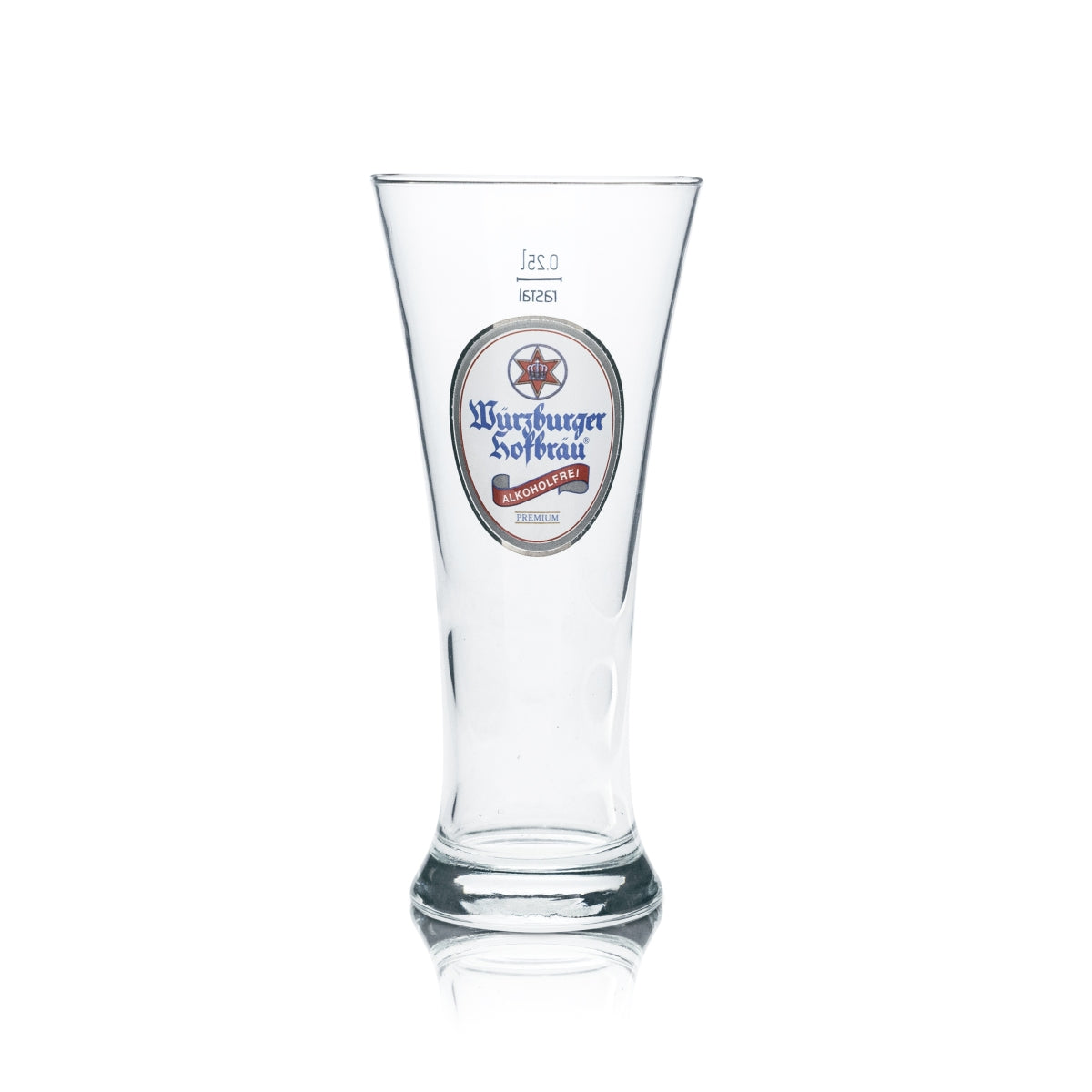 6x Würzburger Hofbräu Bier Glas 0,25l Becher Stange Gläser Alkoholfrei Gastro Bar – Ansicht 2