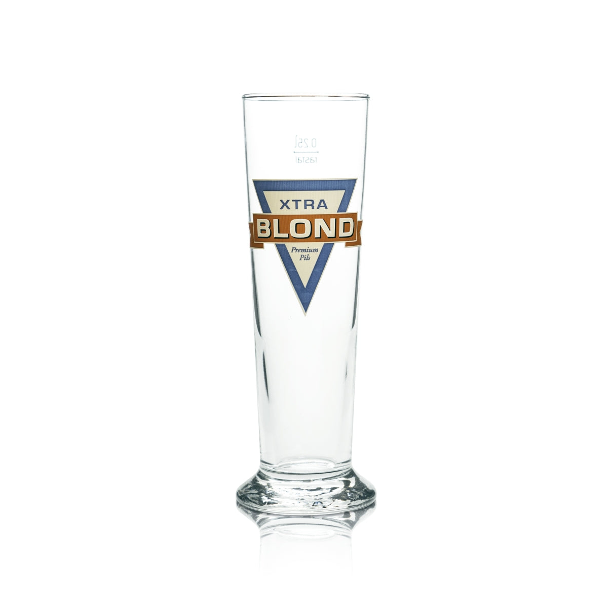 6x Xtra Blond Bier Glas 0,25l Pokal Stange Brauerei Gläser Pokal Tulpe Pils Bar – Ansicht 2