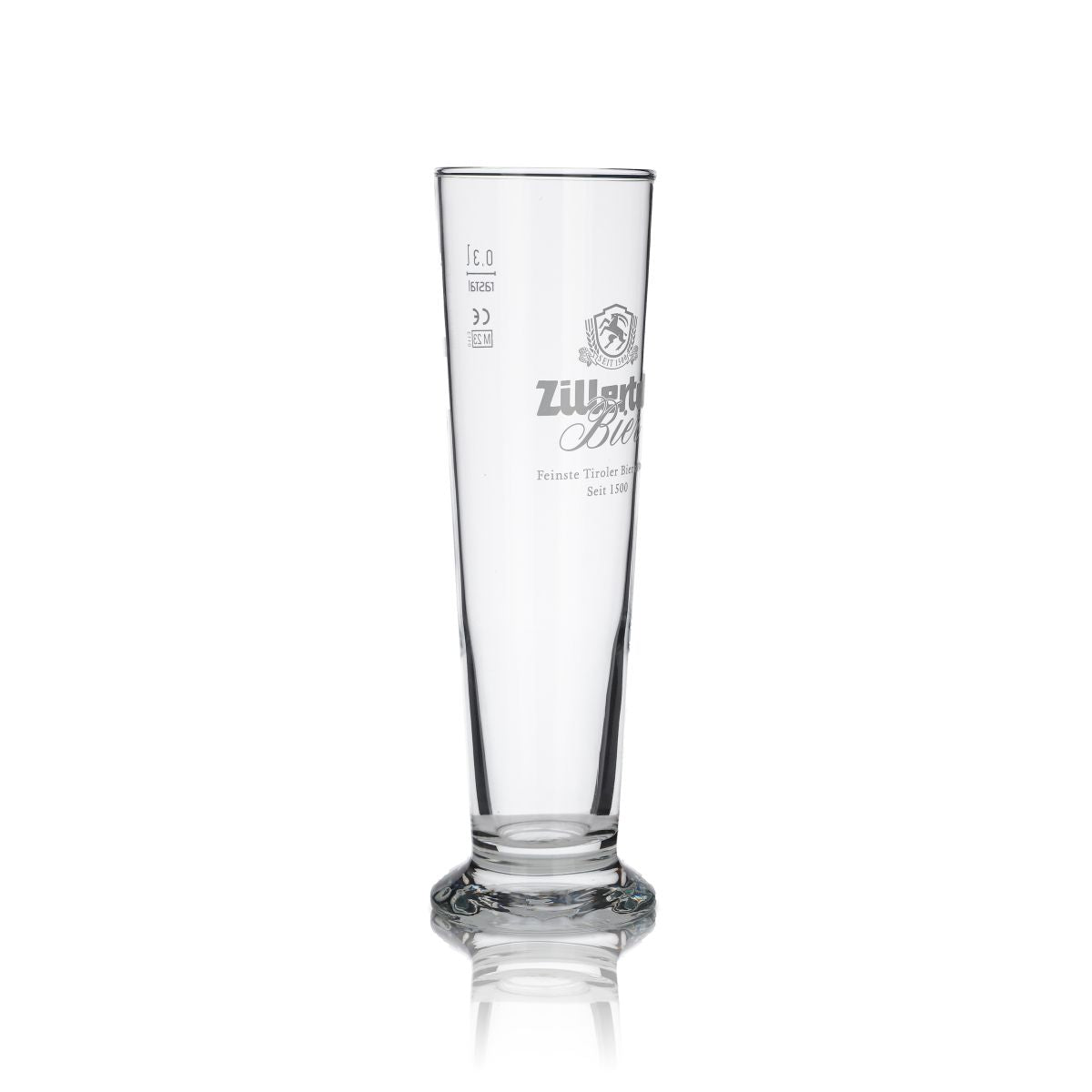 6x Zillertal Glas 0,3l Weißbierglas Hefeweizen Gläserset Brauerei Gastro Geeicht – Ansicht 3