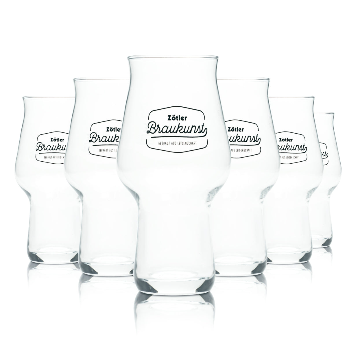 6x Zötler Bier Glas 0,1l Becher Tasting Probier Gläser Brauerei Allgäu Gastro