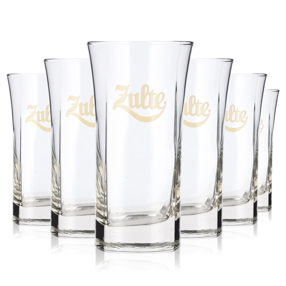 6x Zulte Bier Glas 0,32l Becher Bierglas Willibecher Bierkrug Seidel