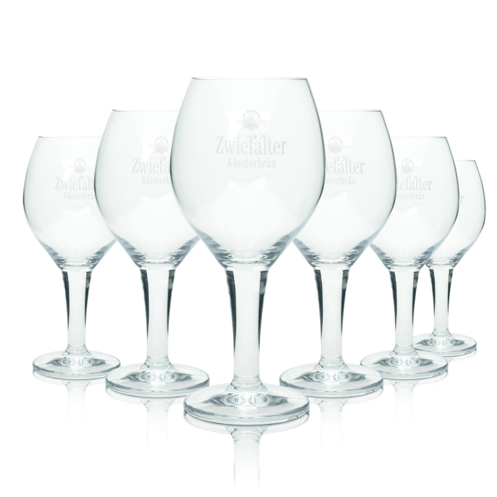 6x Zwiefalter Bier Glas 0,5l Pokal Maxime Sahm Pils Gläser Tulpe Brauerei Beer