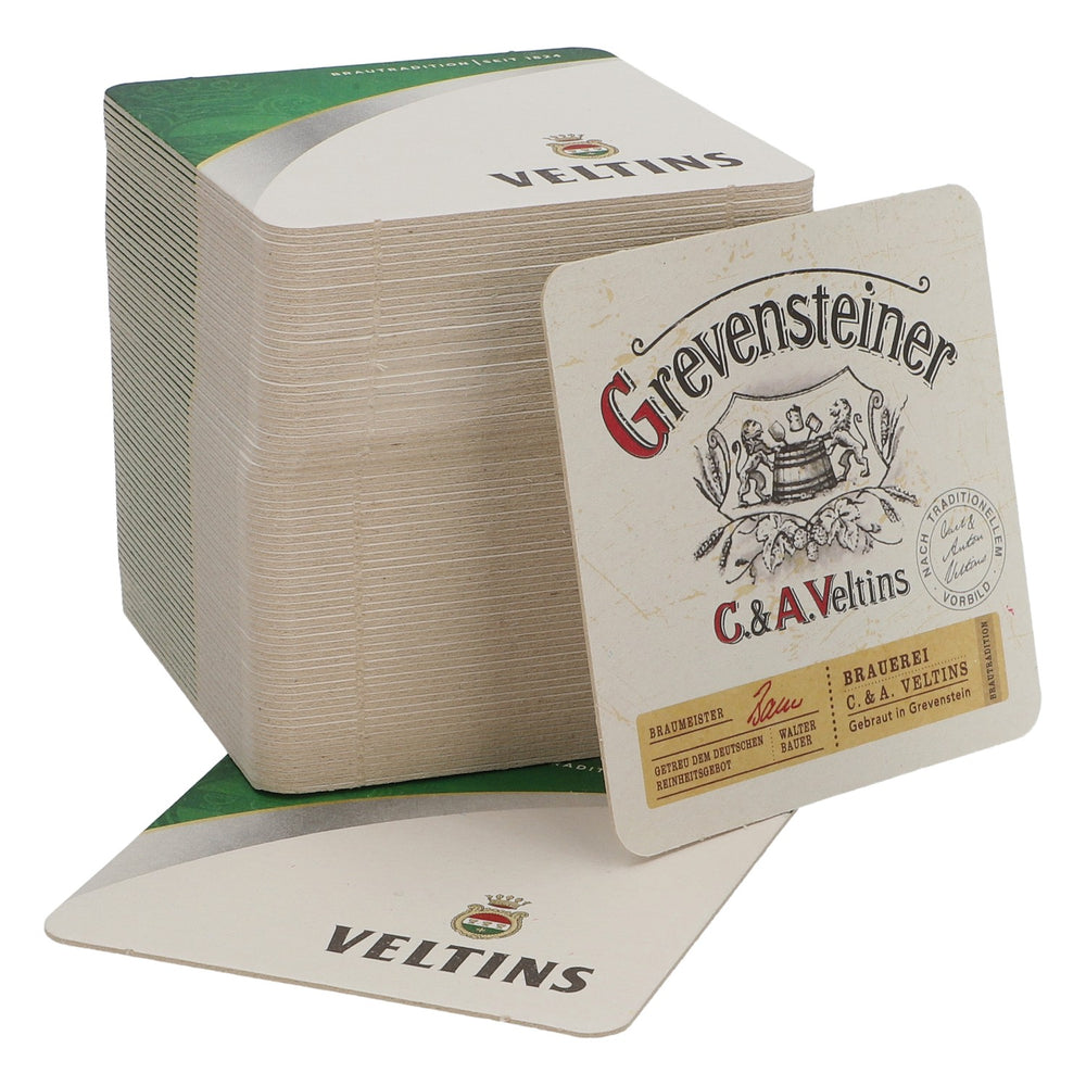 70x Veltins Bier Bierdeckel Untersetzer Glasuntersetzer Veltins/Grevensteiner 9x9cm