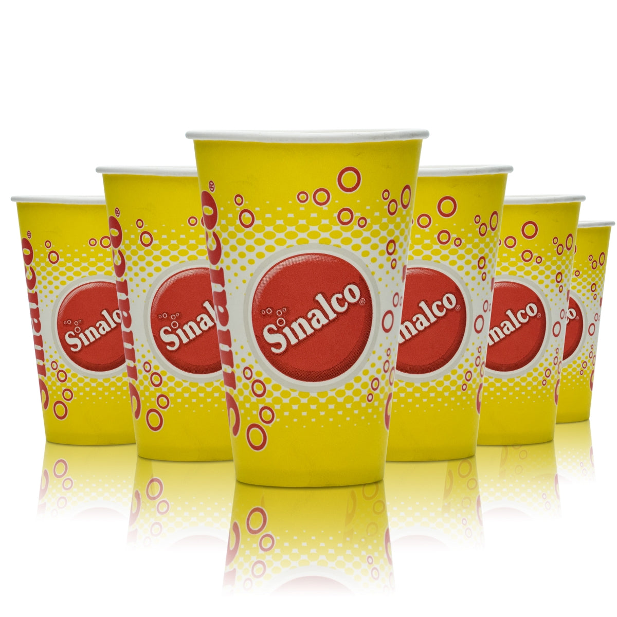 75x Sinalco Papp Becher 0,3l Einweg Bier Longdrink Limo Glas Gläser Party Feiern