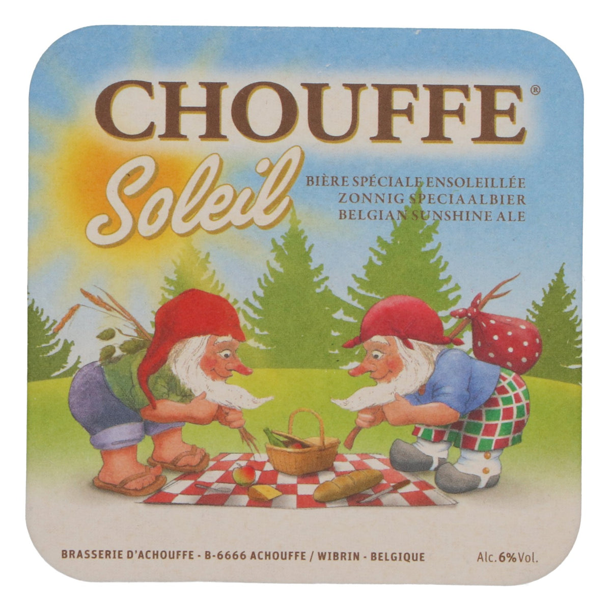 80x Brasserie D'Achouffe Bier Bierdeckel Untersetzer Glasuntersetzer "Soleil" – Ansicht 2
