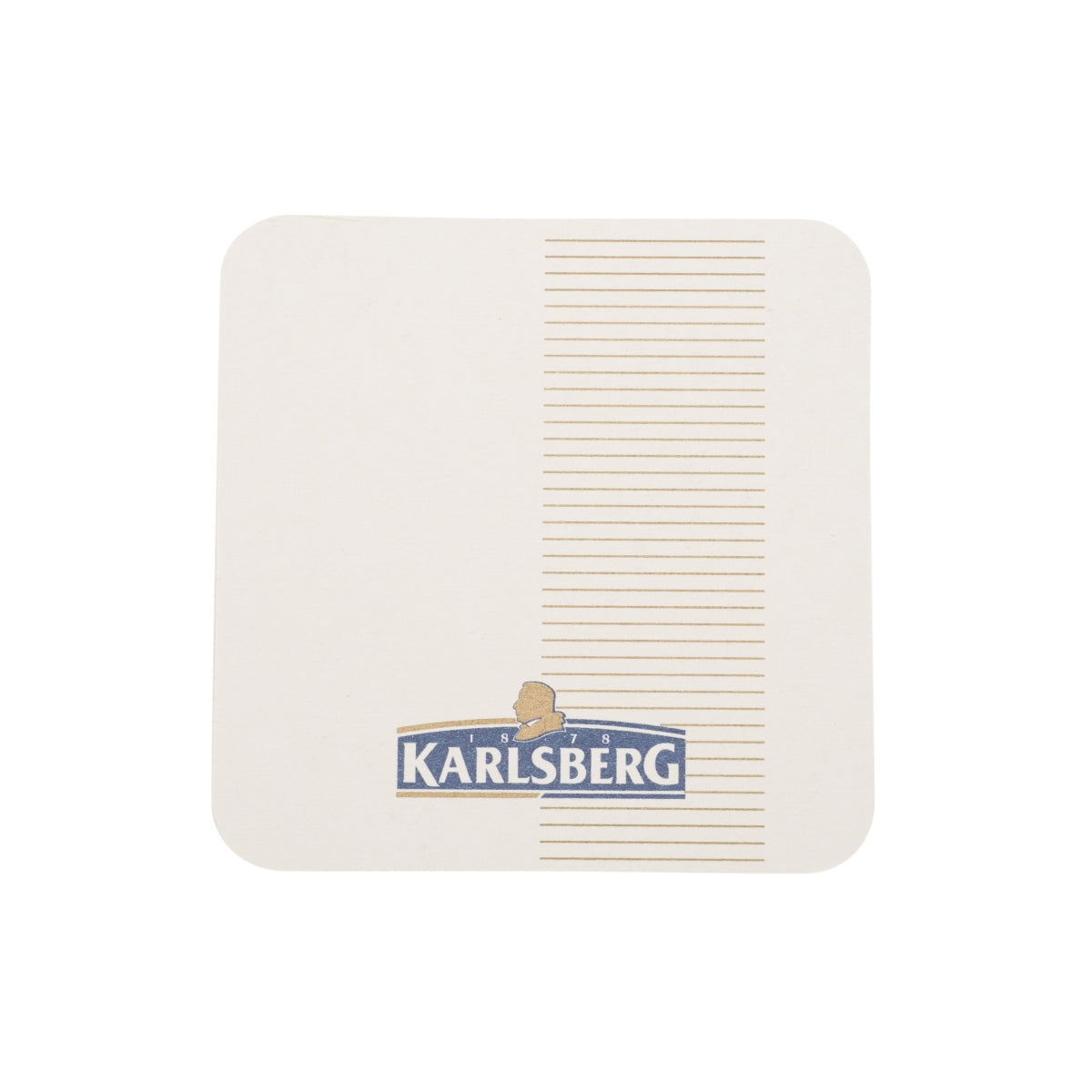 80x Karlsberg Bier Bierdeckel 9x9cm Glas Untersetzer Tisch Schoner Gastro Bar
