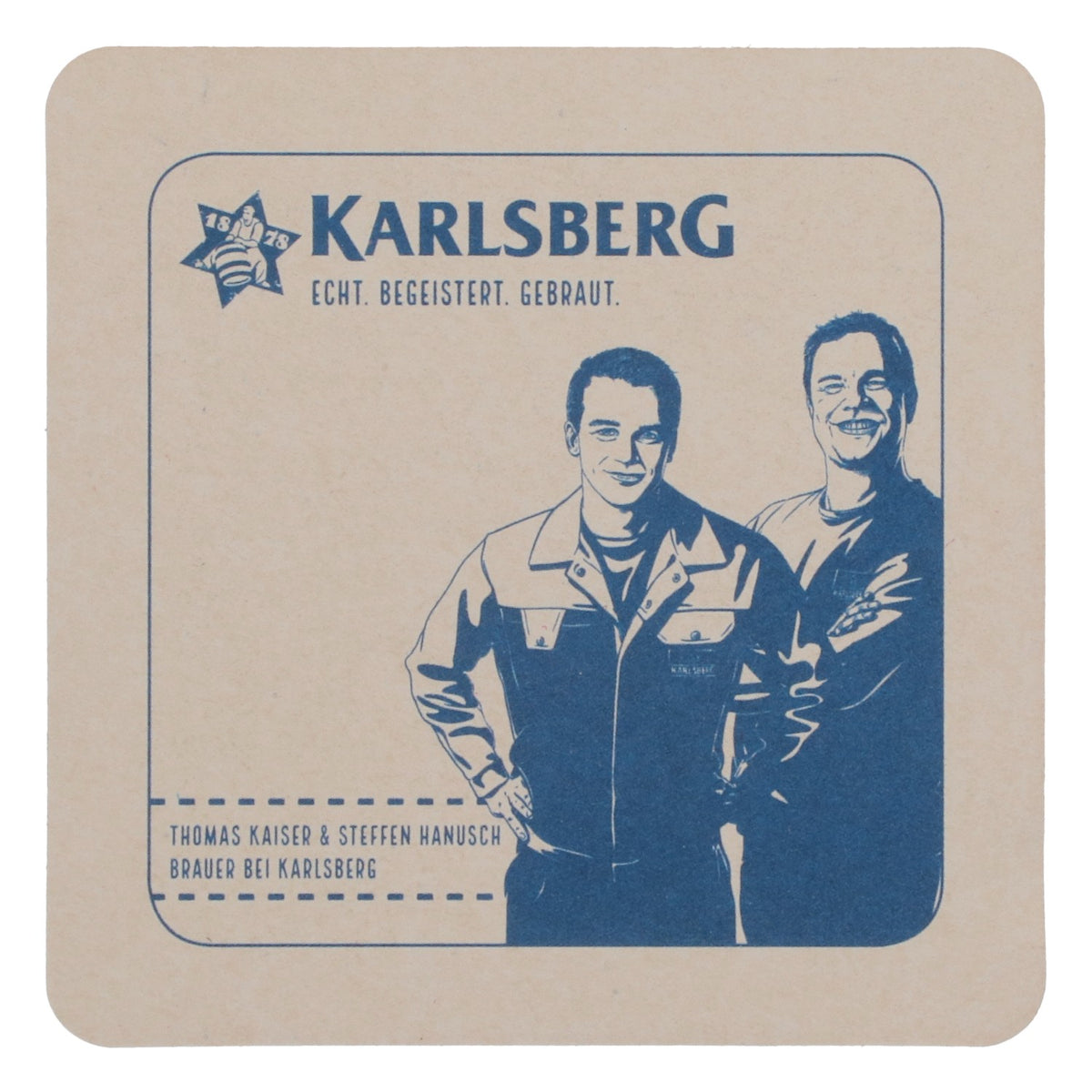 80x Karlsberg Bier Bierdeckel Untersetzer Glasuntersetzer Barzubehör Blaues Logo – Ansicht 3