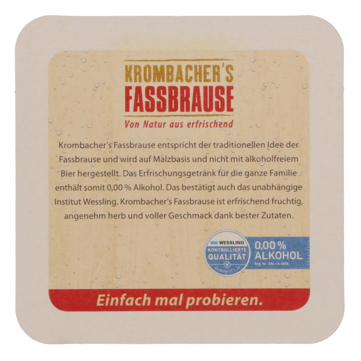 80x Krombacher Bier Bierdeckel Untersetzer Glasuntersetzer Barzubehör Fassbrause "EmP" – Ansicht 4