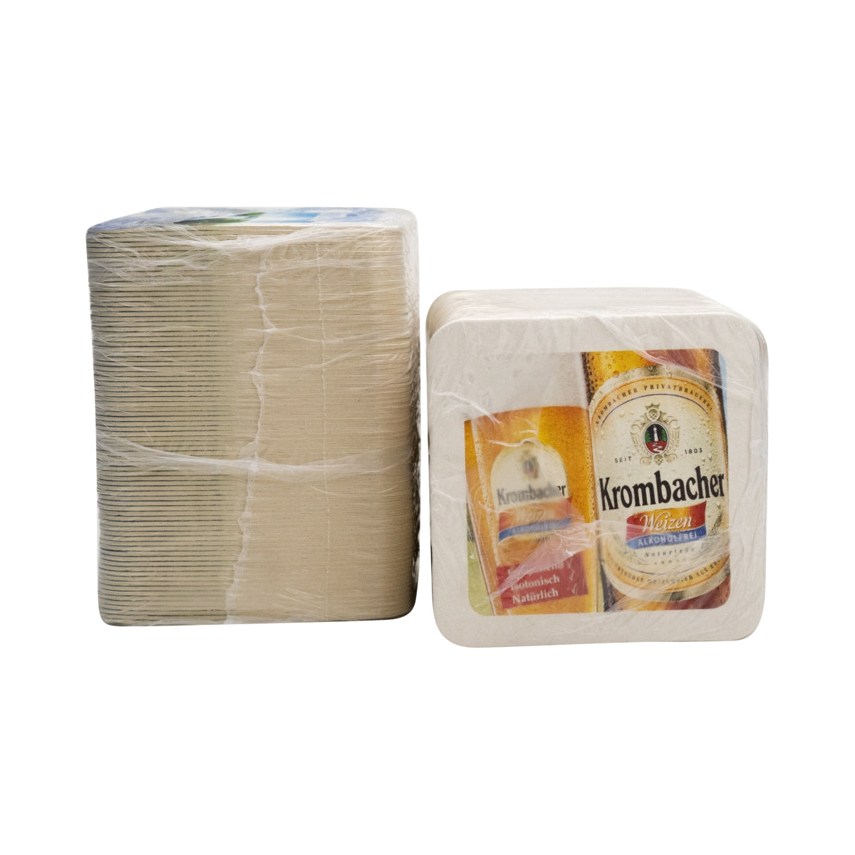 80x Krombacher Bier Bierdeckel Weizen Alkoholfrei