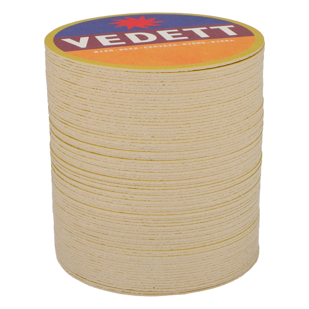 80x Vedett Bier Bierdeckel Untersetzer Glasuntersetzer Blau/ rot/ orange – Ansicht 2