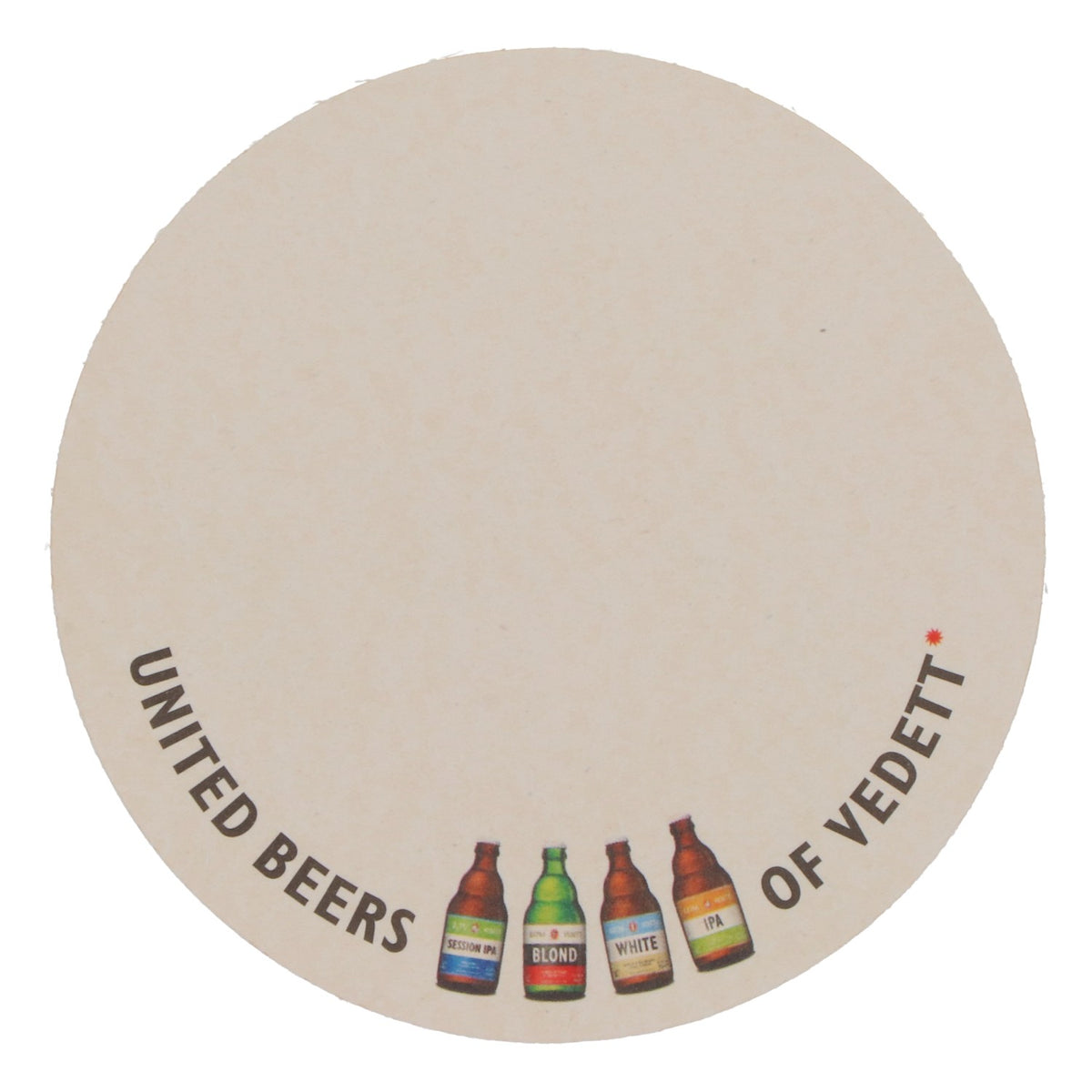 80x Vedett Bier Bierdeckel Untersetzer Glasuntersetzer Geld/ blau/ rot – Ansicht 4