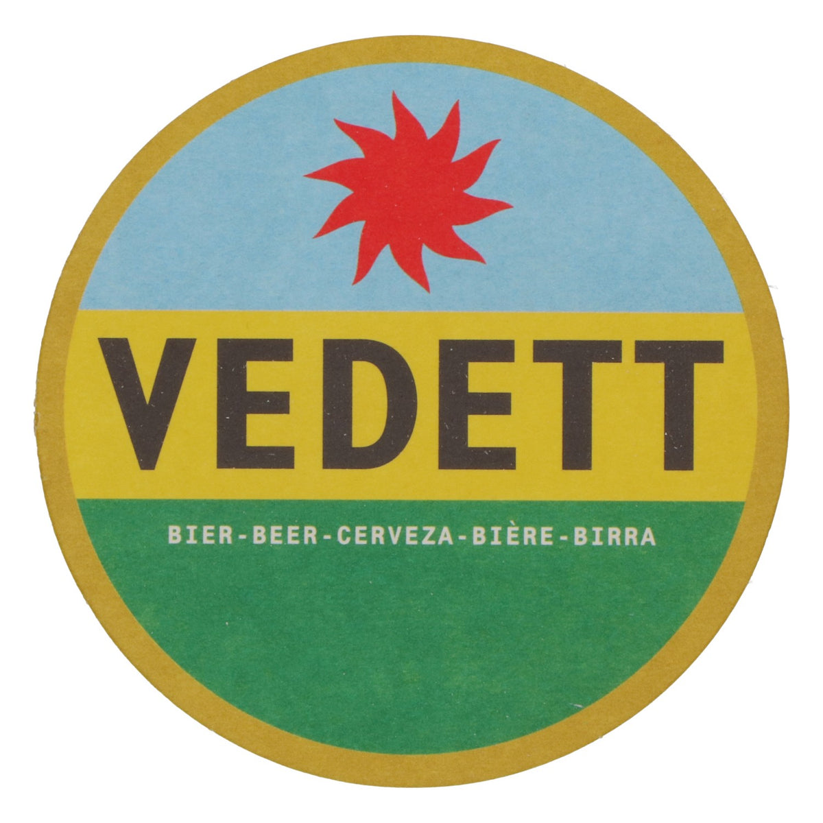 80x Vedett Bier Bierdeckel Untersetzer Glasuntersetzer Hell blau/ gelb/ grün – Ansicht 3