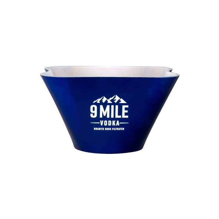 9 Mile Flaschenkühler LED Square Wellen LED Blau Serving Tool Eis Getränke Bar – Ansicht 2