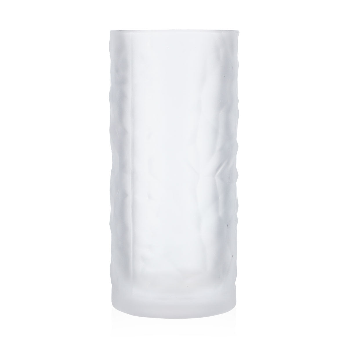 9 Mile Vodka Glas 0,3l Longdrinkglas Gläser Relief Milchglas-weiß einzeln – Ansicht 3