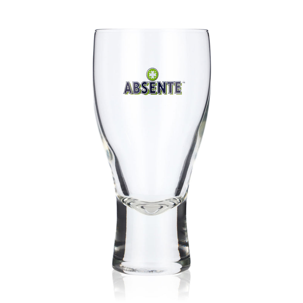 Absente Absinth Glas Schnapsglas 0,21l Tumbler V Form blaues Logo